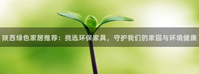 杏宇平台主管：陕西绿色家居推荐：挑选环保家具，守护我们的家园