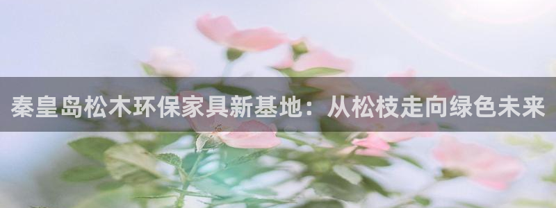 杏宇注册链接：秦皇岛松木环保家具新基地：从松枝走向绿色未来
